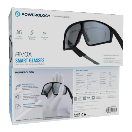 Powerology Rivox Sporty Style BlueTooth Sunglass